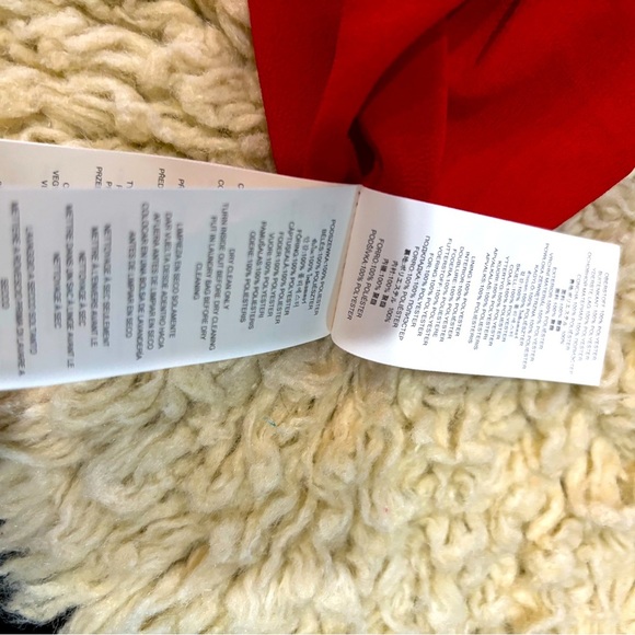 NWT Michael Kors XL Red Long Sleeve Cold Shoulder Dress; Vibrant, Avant Garde - Picture 8 of 8